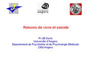 Raisons de vivre et suicide