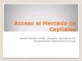 Acceso al Mercado de Capitales PowerPoint PPT Presentation