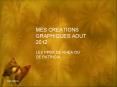 MES CREATIONS GRAPHIQUES AOUT 2012 PowerPoint PPT Presentation