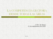 LA COMPETENCIA LECTORA DESDE TODAS LAS 