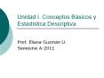 Unidad I. Conceptos B PowerPoint PPT Presentation