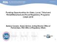 Funding Opportunities for State, Local, Tribal and Retail/Manufactured Food Regulatory Programs CASA 2015 PowerPoint PPT Presentation