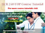 HCR 240 UOP  Academic Achievement/uophelp