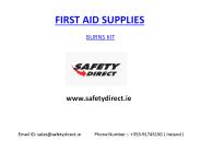 Burns Kit in Ireland at safetydirect.ie