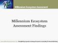 Millennium Ecosystem Assessment Findings PowerPoint PPT Presentation
