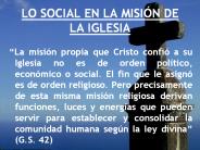 LO SOCIAL EN LA MISI