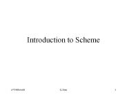 Introduction to Scheme