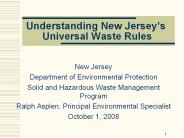 Understanding New Jersey