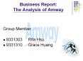 Business%20Report:%20The%20Analysis%20of%20Amway PowerPoint PPT Presentation