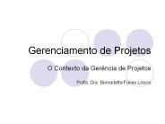Gerenciamento de Projetos