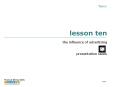 lesson ten PowerPoint PPT Presentation