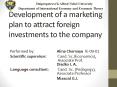 Development of a marketing plan to attract foreign investments to the company PowerPoint PPT Presentation