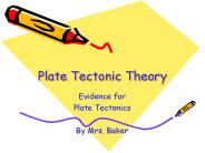Plate Tectonic Theory