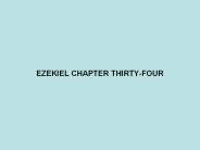 EZEKIEL CHAPTER THIRTY-FOUR
