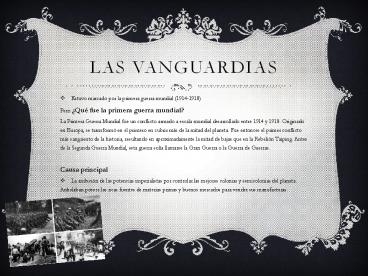 Las vanguardias