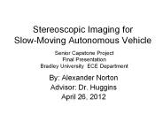 Stereoscopic Imaging for Slow-Moving Autonomous Vehicle