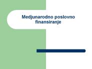 Medjunarodno poslovno finansiranje