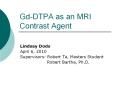 Gd-DTPA as an MRI Contrast Agent PowerPoint PPT Presentation