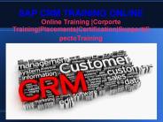 sap crm training online in denmark