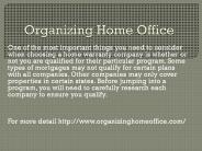 organizing home office