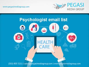 Psychologist email list