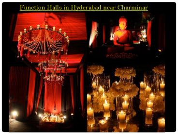 Function Halls in Hyderabad near Charminar
