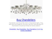 Buy Chandeliers