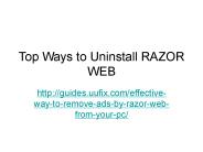 Top Ways to Uninstall RAZOR WEB