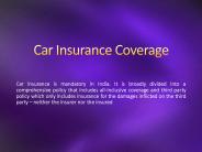 Car Insurance Coverage