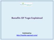 The Ultimate Guide To Yoga