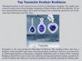 Top Tanzanite Pendant Necklaces PowerPoint PPT Presentation