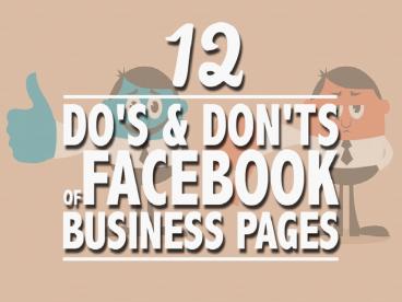 Do's and Don'ts of using Facebook for Business