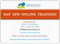sap apo online training in usa | sap apo online training PowerPoint PPT Presentation
