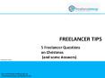 5 Freelancer Questions on Christmas PowerPoint PPT Presentation