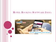 Hotel Booking software India