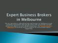 Expert Business Brokers in Melbourne