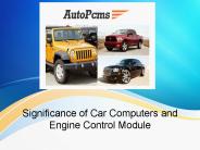 Significance of Car Computers and Engine Control Module