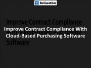 Improve Contract Compliance With Cloud-Based Purchasing Software