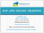 sap apo online training in canada
