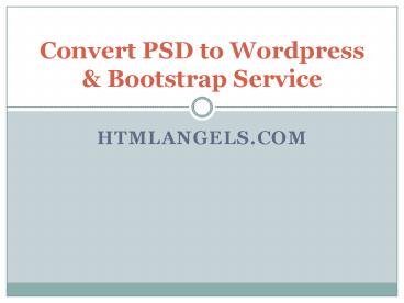 Convert Psd to Pootstrap - htmlangles