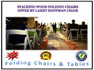 Stacking Wood Folding Chairs Offer by Larry Hoffman Chair