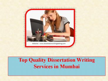 Top Quality Dissertation Writing Services in Mumbai
