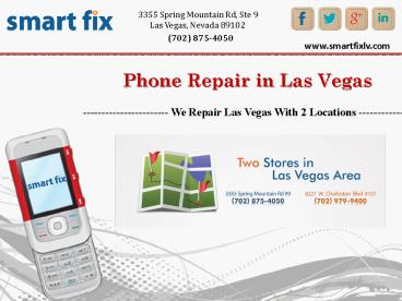 Phone Repair Las Vegas - Smart Fix Repair Shop