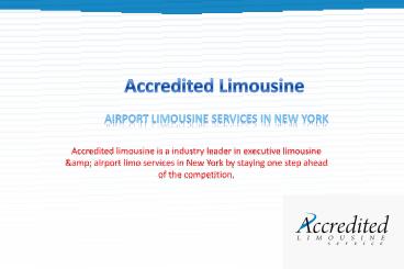 Airport limousine services in new york
