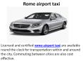 Rome airport taxi, Airport transfers rome, Fiumicino airport transfers PowerPoint PPT Presentation