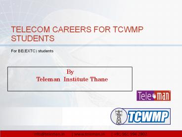 Teleman Institute Thane Certified Wireless Maintenance Professional