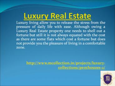 Luxury Real Estate