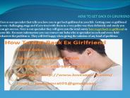 Ways Of How To Get Back Ex Girlfriend