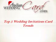 Top 5 Wedding Invitations Card Trends
