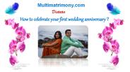 How to celebrate your first wedding anniversary